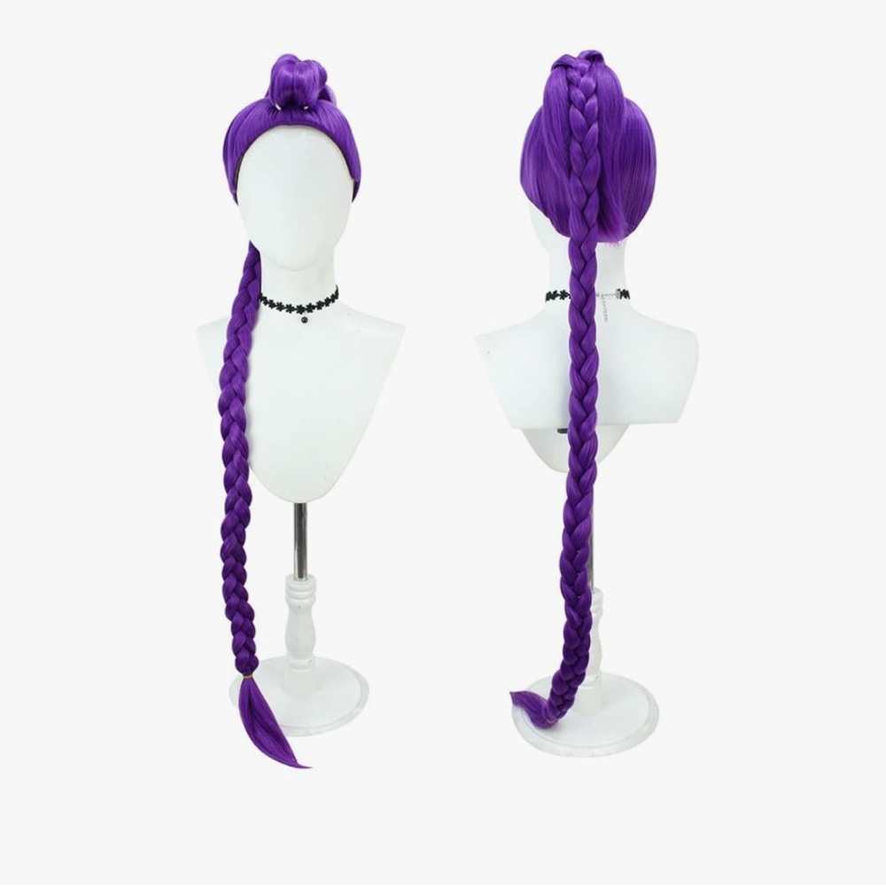 Rumi Kpop demon hunters Purple Braided Wig